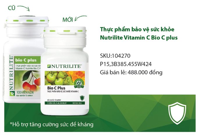 Vitamin C Amway Nutrilite Bio C Plus 100 viên Mẫu Mới