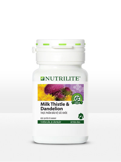 Thực phẩm chức năng bảo vệ gan Nutrilite Milk Thistle & Dandelion amway Mẫu Mới
